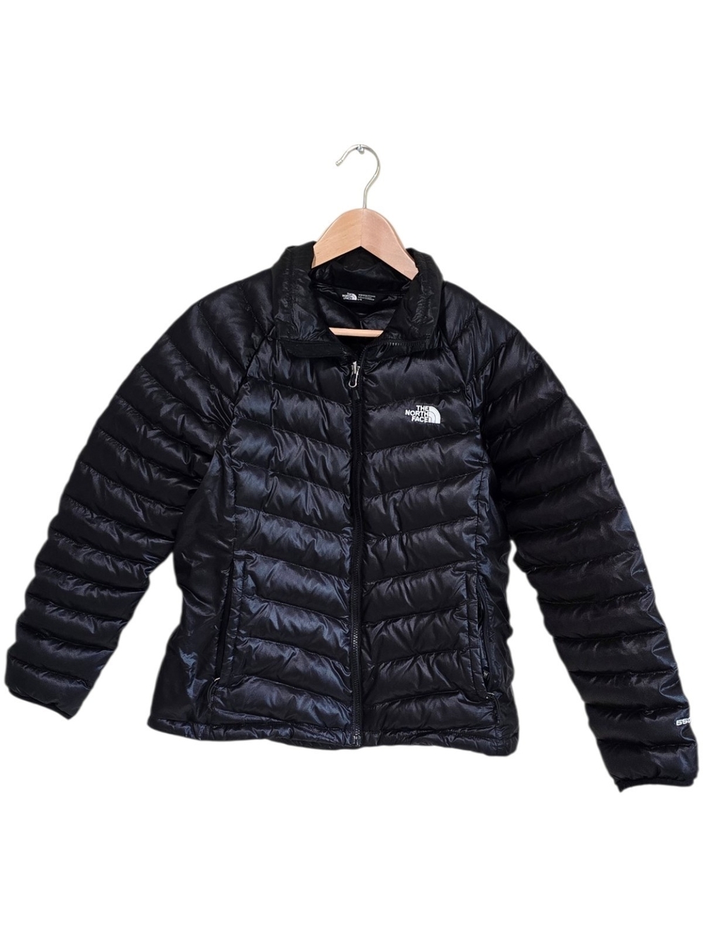The North Face Women’s Flare 550 Down Quilted Puffer Jacket Black Large Winter